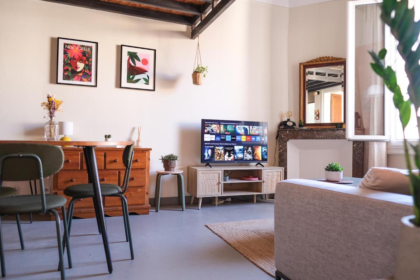 Apartamento Cosy T3 Style Loft Proche Gare St Roch Montpellier Exterior foto
